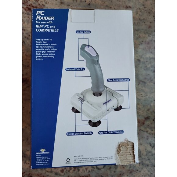 PC Raider Joystick For PC Retro Gaming Vintage Win95/DOS NEW In Box! - Picture 3 of 8